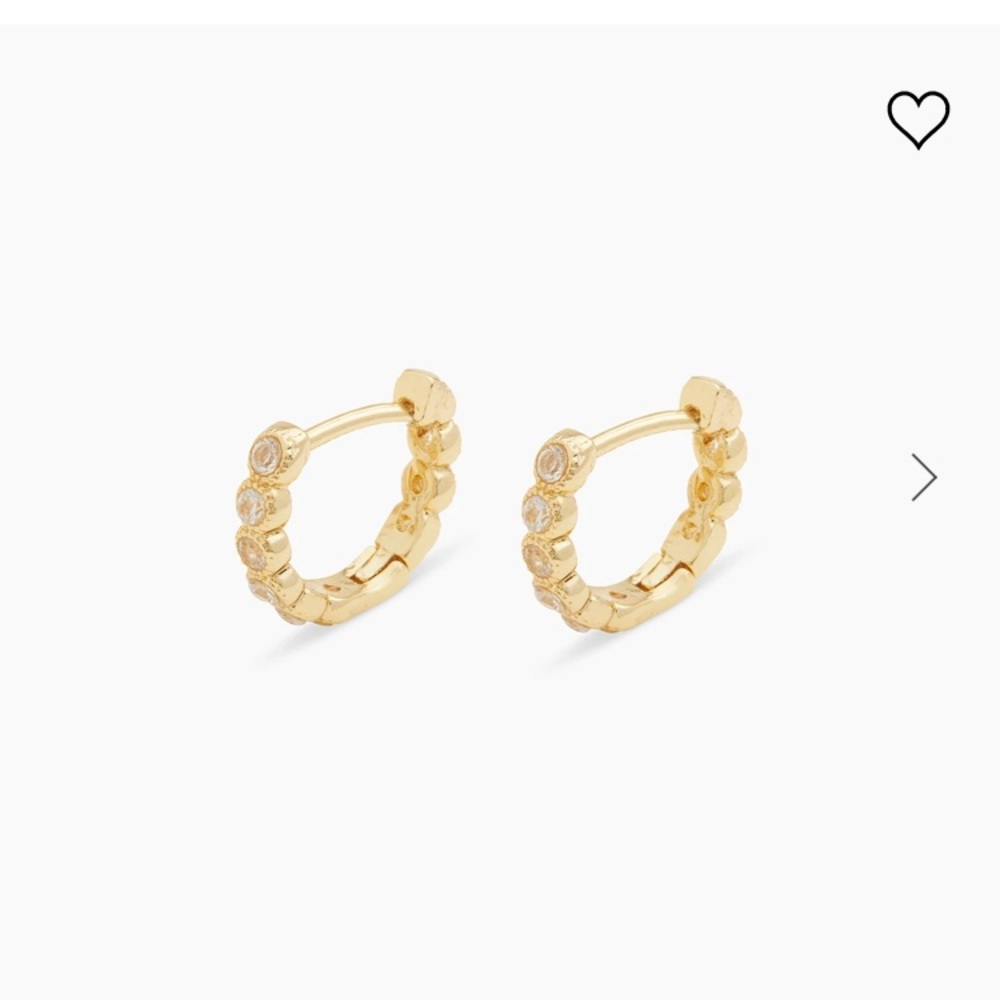 NWOT Gorjana Madison Shimmer Huggies